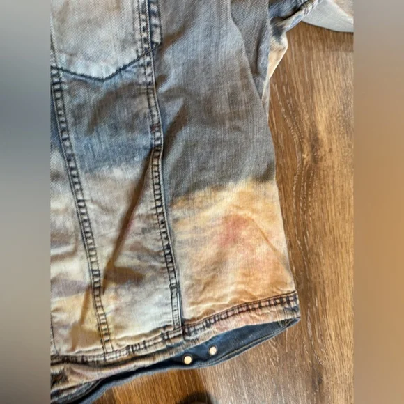 Jordan Craig distressed/bleached legacy edition denim‎ jacket 2XL - Picture 9 of 11